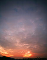 autumn, cloud, dusk, England, evening, eye level view, London, sky, sunset, The United Kingdom