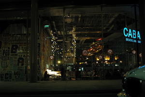 artificial lighting, bar, building, England, eye level view, London, night, restaurant, spring, The United Kingdom, urban
