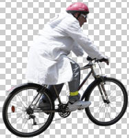 bicycle, casual, caucasian, cutout, cutout men, cutout people, cycling, day, direct sunlight, eye level view, male, man, side, summer, sunny