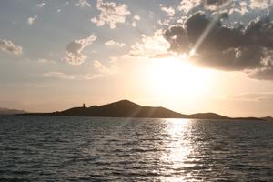 Andalucia, cloud, day, dusk, eye level view, hill, seascape, sky, Spain, sun