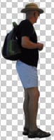 casual, caucasian, cutout, cutout men, cutout people, day, diffuse, diffused light, eye level view, male, man, side, standing, summer