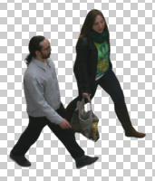 above, ambient light, casual, caucasian, couple, cutout, cutout couples, cutout people, day, natural light, walking