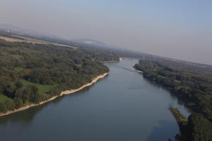 aerial view, Austria, day, forest, natural light, river, sunny, vegetation, Vienna, Wien