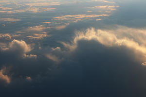 aerial view, cloud, day, dusk