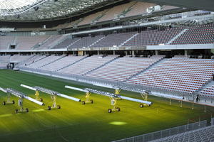 autumn, day, elevated, football pitch, France, Nice, Provence Alpes Cote D