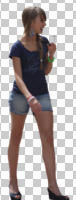 casual, caucasian, cutout, cutout people, cutout women, day, eye level view, female, front, spring, sunny, walking, woman