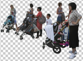 casual, cutout, cutout groups, cutout people, day, eye level view, family, group, mother and child, natural light, people, standing, summer