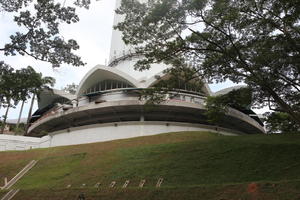 below, day, Kuala Lumpur, Malaysia, overcast, tower, tree, vegetation, Wilayah Persekutuan