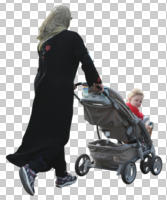 casual, couple, cutout, cutout couples, cutout people, day, diffuse, diffused light, eye level view, family, middleastern, mother and child, summer, walking