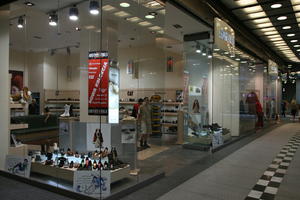 artificial lighting, eye level view, interior, Poland, Poznan, retail, shopping centre, Wielkopolskie