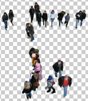 above, casual, cutout, cutout groups, cutout people, day, group, natural light, people, walking, winter