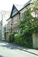 bush, day, England, eye level view, house, Romsey, street, sunny, The United Kingdom, vegetation