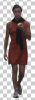 casual, caucasian, cutout, cutout people, cutout women, day, diffuse, diffused light, eye level view, female, front, spring, walking, woman