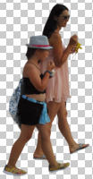 casual, caucasian, couple, cutout, cutout couples, cutout people, day, diffuse, diffused light, eye level view, side, summer, walking