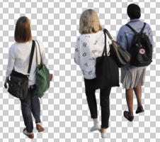 above, back, casual, cutout, cutout groups, cutout people, day, elevated, group, natural light, passerby, people, summer, sunlight, sunset, walking