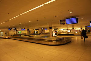 airport, artificial lighting, Copenhagen , Denmark, display, eye level view, floor, interior, Kobenhavn, spring