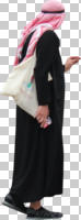 arabic, cutout, cutout men, cutout people, day, eye level view, man, middleastern, Muslim, natural light, side, summer, walking