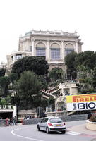 ambient light, building, car, day, diffused light, eye level view, hotel, Monaco, Monte Carlo, Monte-Carlo, overcast, street