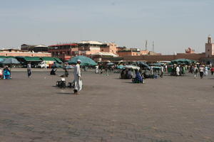 autumn, day, eye level view, group, Marrakech, Marrakesh, middleastern, Morocco, people, square, sunny
