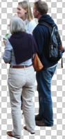 caucasian, cutout, cutout groups, cutout people, day, diffuse, diffused light, eye level view, group, people, smart casual, standing, summer