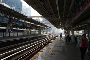 Bangkok, day, diffuse, diffused light, eye level view, Krung Thep Mahanakhon, natural light, platform, railway, station, summer, Thailand