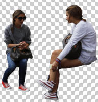 caucasian, couple, cutout, cutout couples, cutout people, day, eye level view, front, natural light, people, sitting, summer, woman
