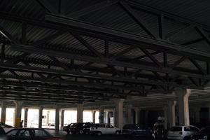 car park, ceiling, Croatia, day, eye level view, natural light, shady, Splitsko-Dalmatinska, spring